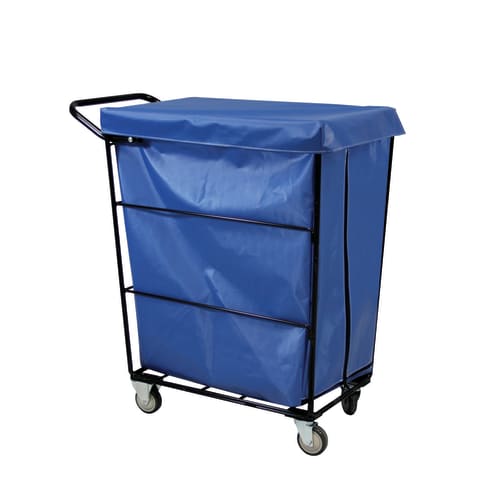 Royal Basket 10 Bushel One Compartment Janitorial Linen Cart, All Swivel Casters